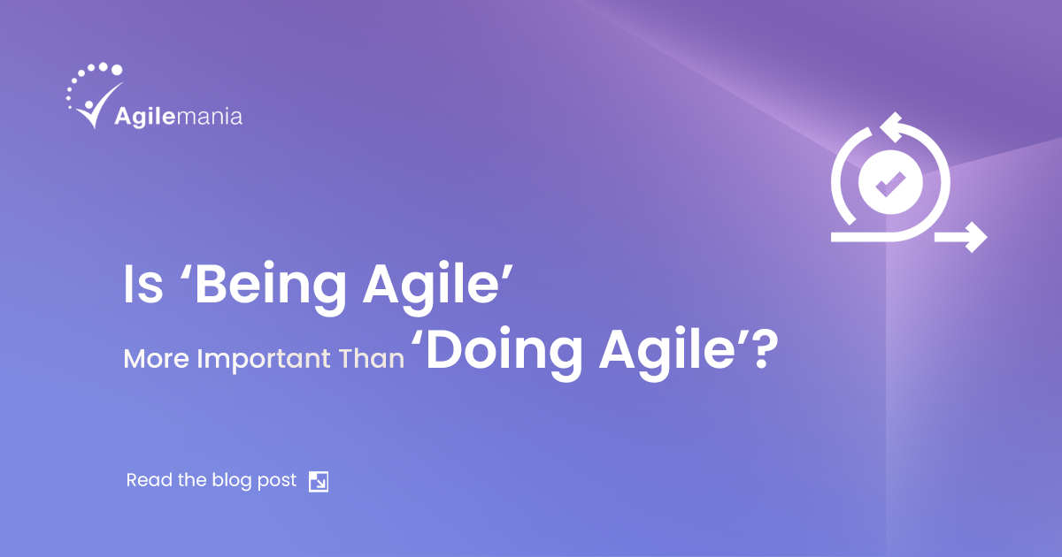 A Seamless Transition To Agile- Are We Finally Over The “Doing” Vs. “Being” Agile Discourse?